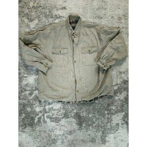 Vintage Beige Jean Trucker Jacket Insulated Guide Gear Size Men's XL Y2K